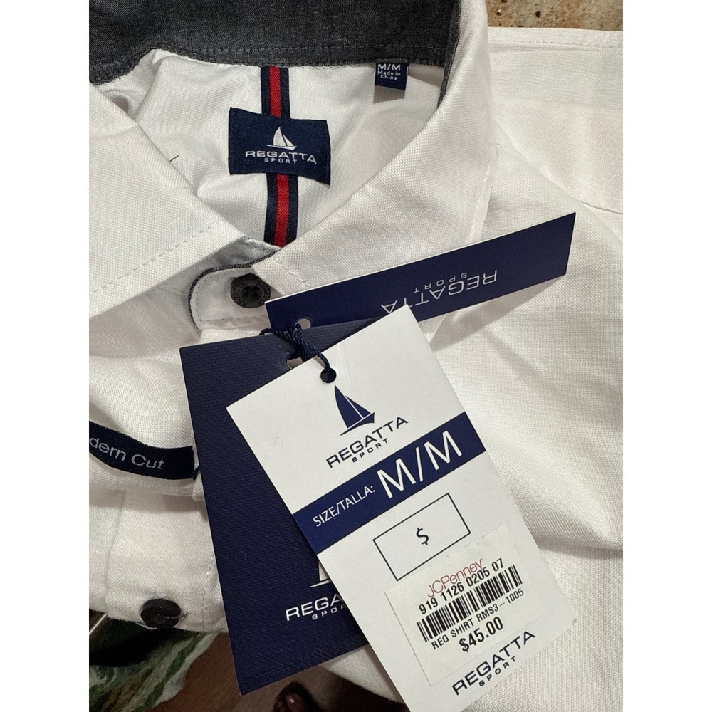 Regatta Sport Men M Cotton Blend Golf Office Work Nautical Preppy Coastal Summer - Picture 6 of 8